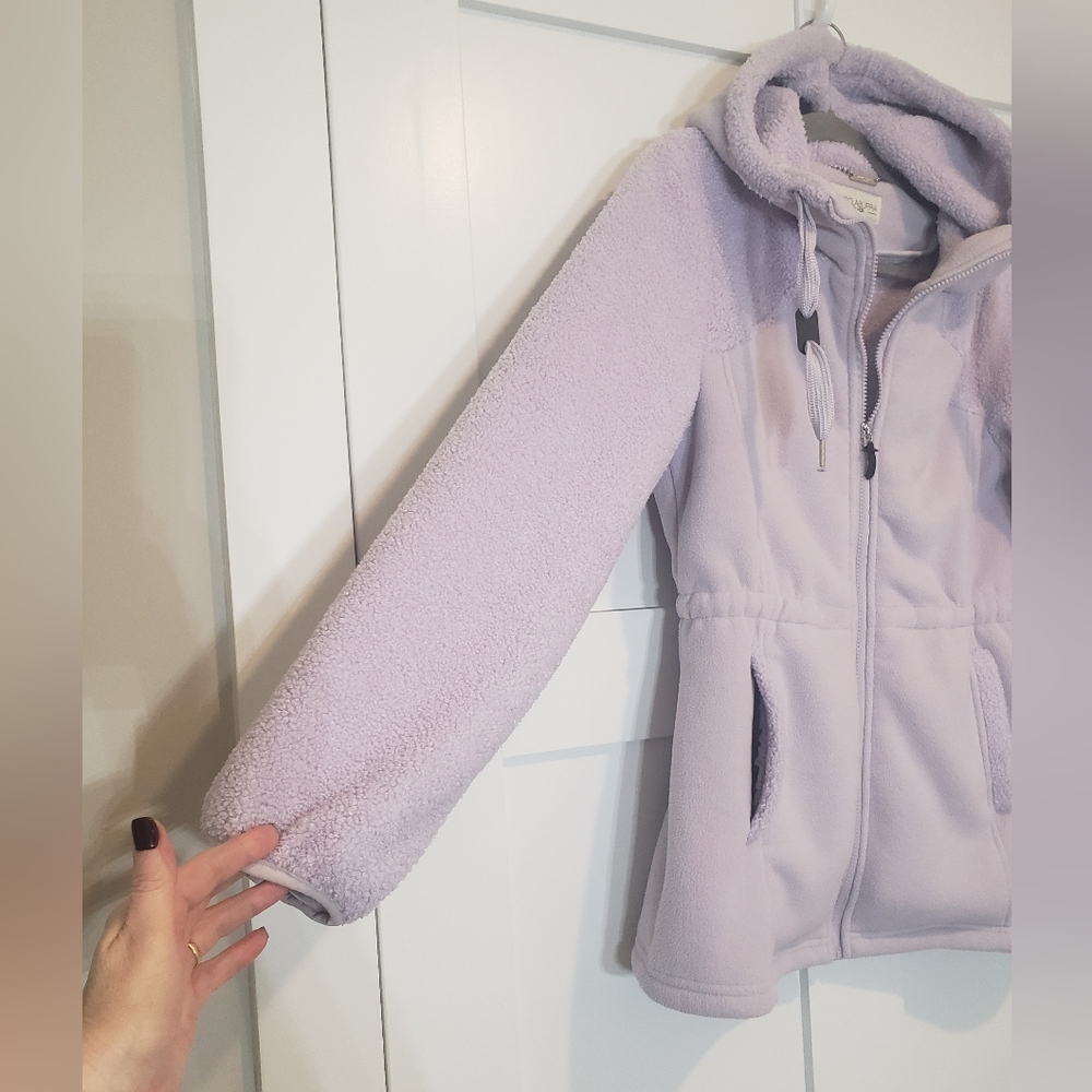 Koolaburra By Ugg Hooded Bonded Fleece Jacket Inner Cinch Waist Size XS … - Picture 8 of 16